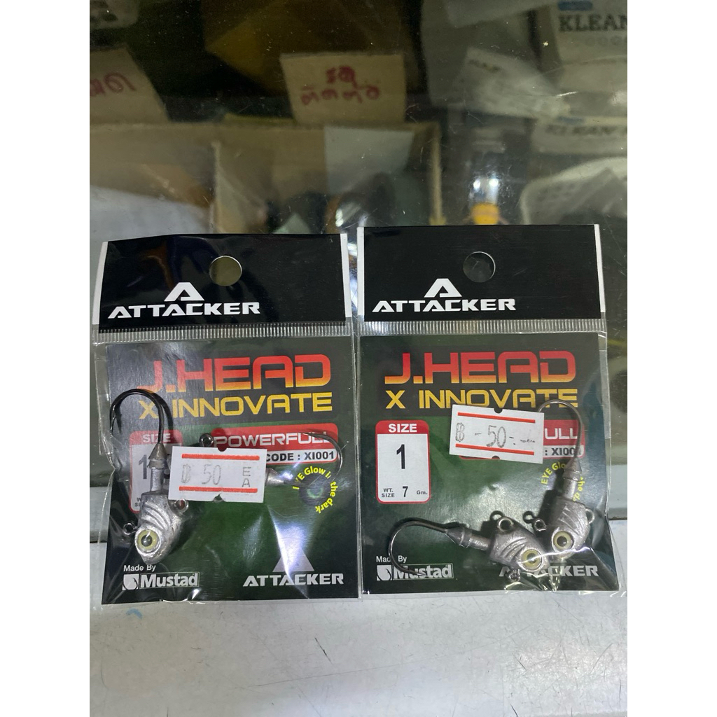 แข็งมาก เบ็ดหัวจิ๊ก เบ็ดจิ๊กJ.HERD X INNOVATE ตัวเบ็ด Mustad แข็งมาก