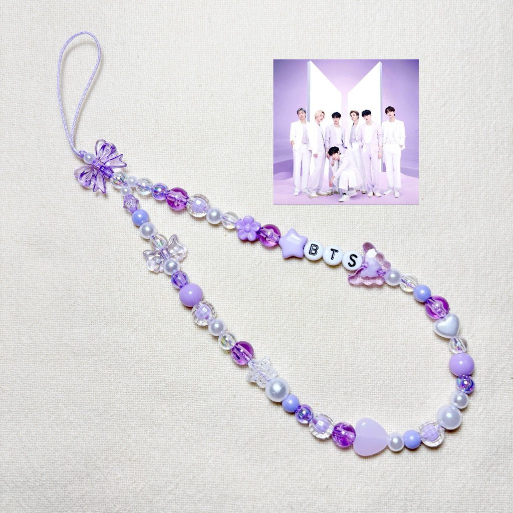 BTS x Phone Charm🔮 สายห้อยโทรศัพท์ สายคล้องแท่งไฟ