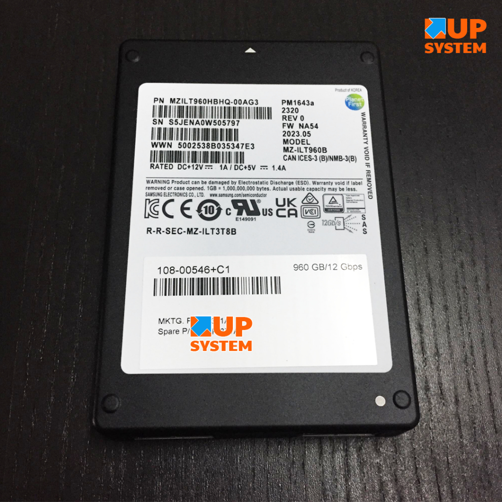 SSD Planet First / 960GB / SAS 12Gbps / Size 2.5″ (มือสอง-ใหม่เก่าเก็บ)
