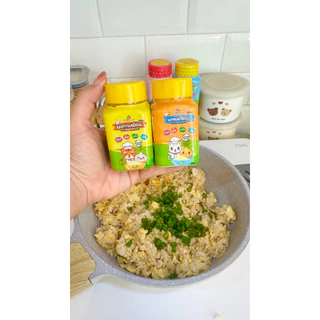 แพ็คคู่เพิ่มความอร่อย ผงกระเทียม+ผงหอมใหญ่ สำหรับเด็ก 6 เดือนขึ้นไป ใช้ปรุง หมัก ผัด ต้ม ตุ๋น ไม่มีโซเดียม