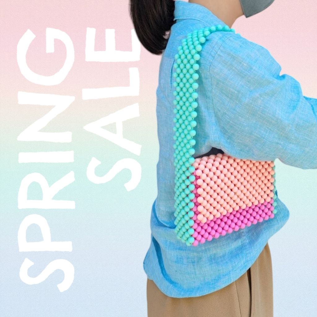 🦄Colourpop beads​bag / shoulder​bag​ : กระเป๋า​สะพาย​ลูกปัด