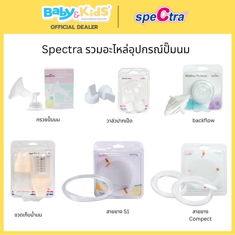 🎈อะไหล่ปั๊มนม spectra🎈Spectra อะไหล่ปั๊มนม spectra วาว์ลปากเป็ด Silicone Valve / 2กรวยปั๊มนม spectra