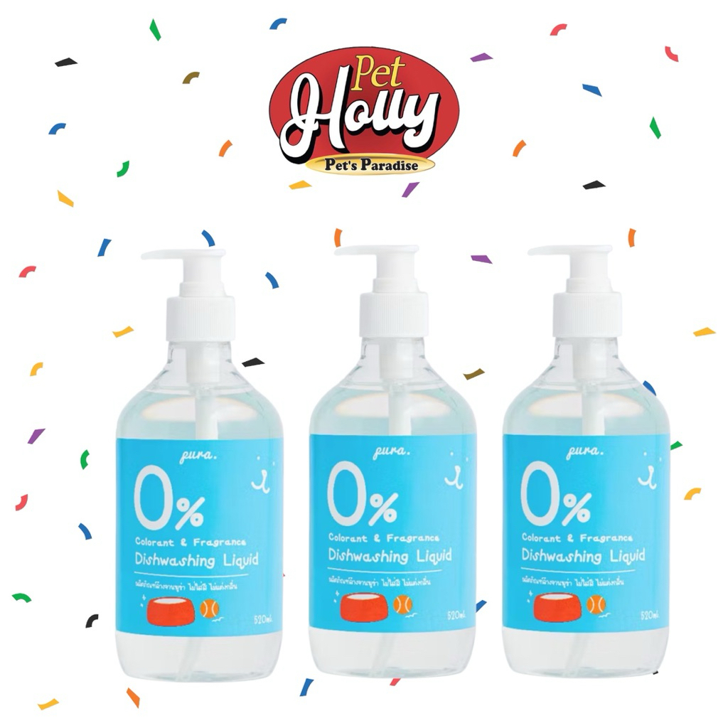 Pet Holly - Pura น้ำยาล้างจานสำหรับสัตว์เลี้ยง 520 ml