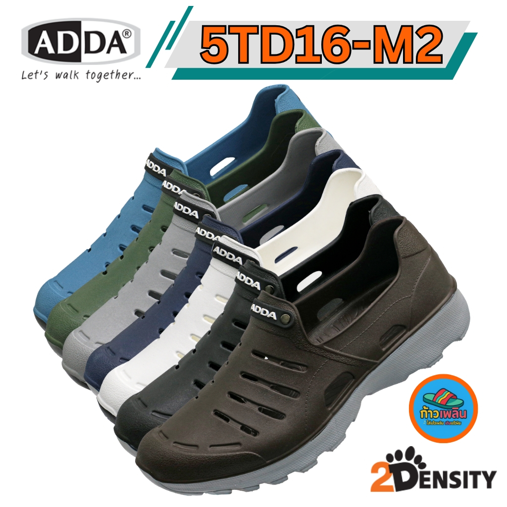 ADDA 5TD16-M2 รองเท้าลำลองแบบสวมหุ้มส้นผู้ชาย SIZE (7-10) 2DENSITY