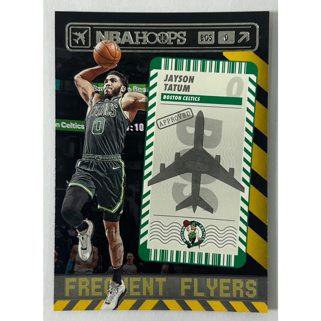 2021-22 Panini NBA Hoops - Frequent Flyers  #9 Jayson Tatum