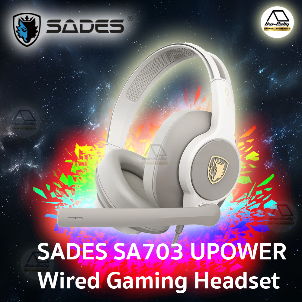 ⚡SADES SA703 Upower ⚡ หูฟังฟองนํ้าอย่างนิ่ม เบาหัวใส่สบาย แอดลองให้แล้วแจ่มครับ