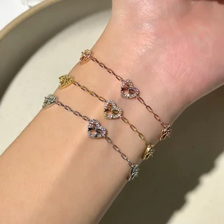 Socrush.bkk | HONEY BOW bracelet🎀💗 | SB-037 | กำไล สร้อยข้อมือ โบว์ หัวใจ