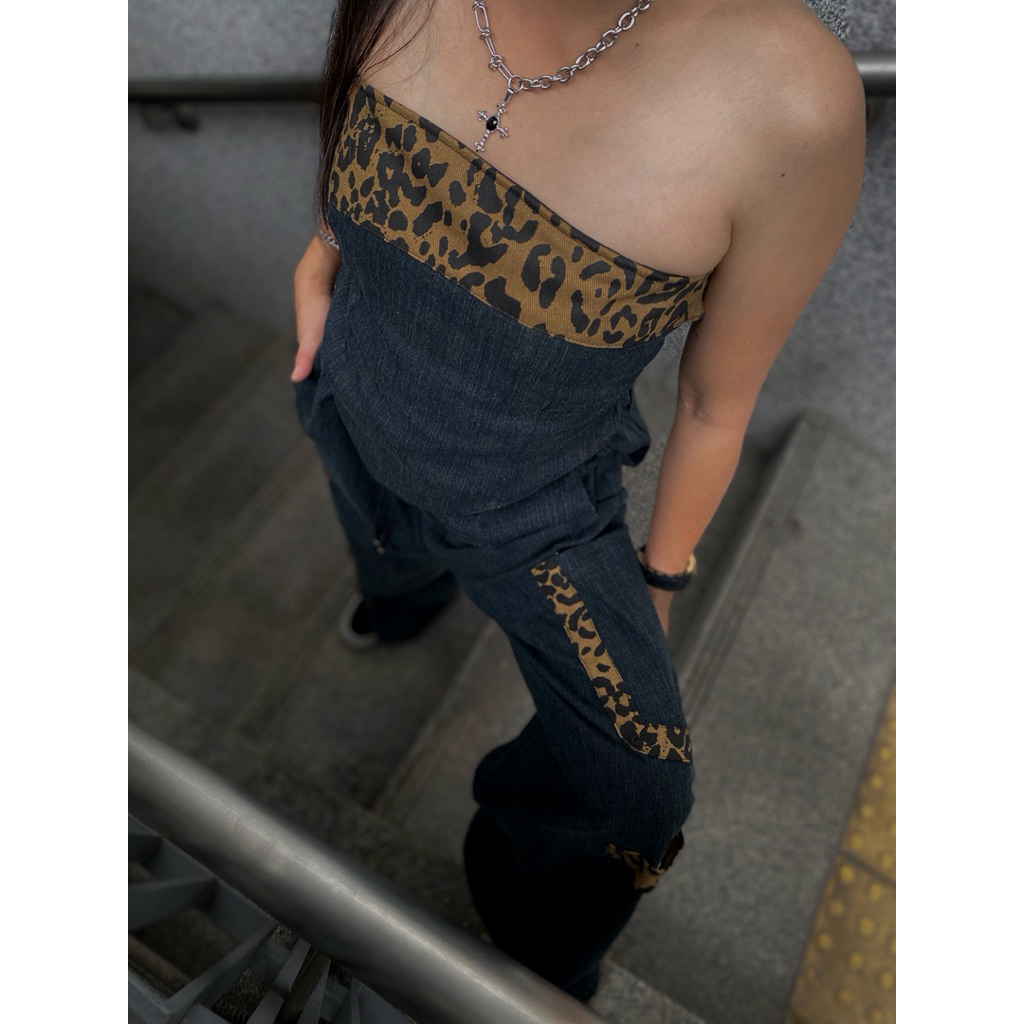 Denim strapless top SORRY MAMA