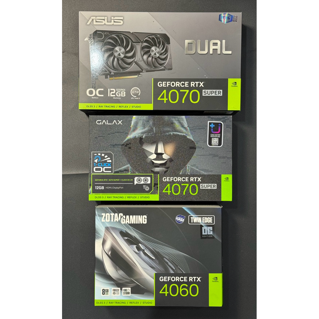 การ์ดจอ RTX4060Ti 8GB, 4070Ti-Super 16GB หลายรุ่น สินค้าประกันไทย มือสองสภาพดี
