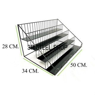 ชั้นวางของแบบมีแผ่นรอง 4 ชั้น วางเครื่องปรุง น้ำหอม