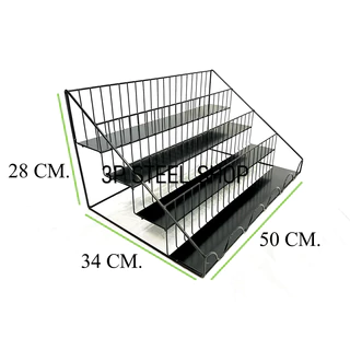 ชั้นวางของแบบมีแผ่นรอง 4 ชั้น วางเครื่องปรุง น้ำหอม