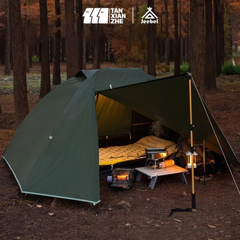 เต็นท์เดินป่า 1-2 คน เบาเพียง 1.99kg กันน้ำ PU2000mm+ ระบายอากาศดี กันยุง ใช้ได้หลายแบบ