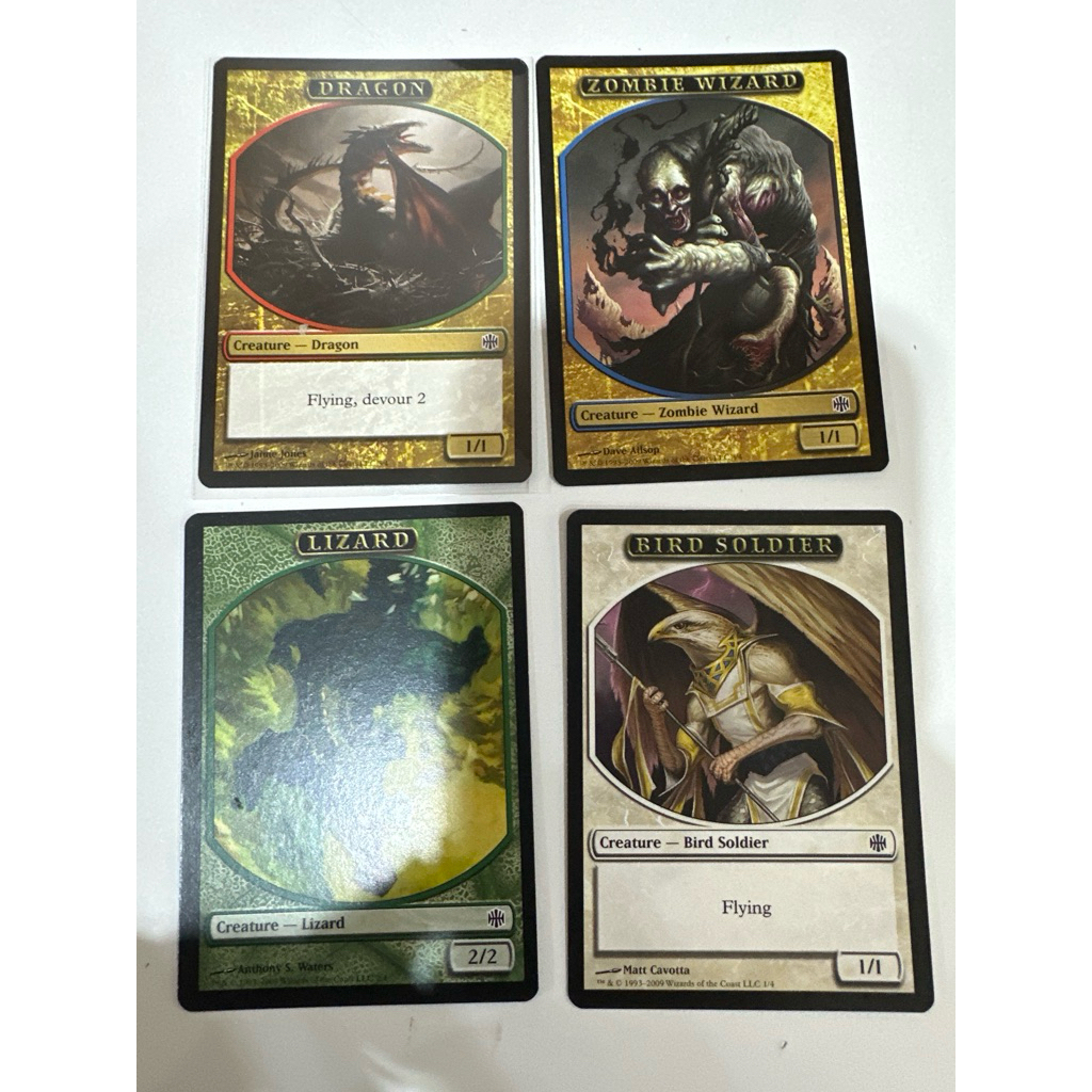 Alara Reborn Token มี 4 แบบให้เลือกของแท้พร้อมส่ง โทเคน MTG Magic the gathering