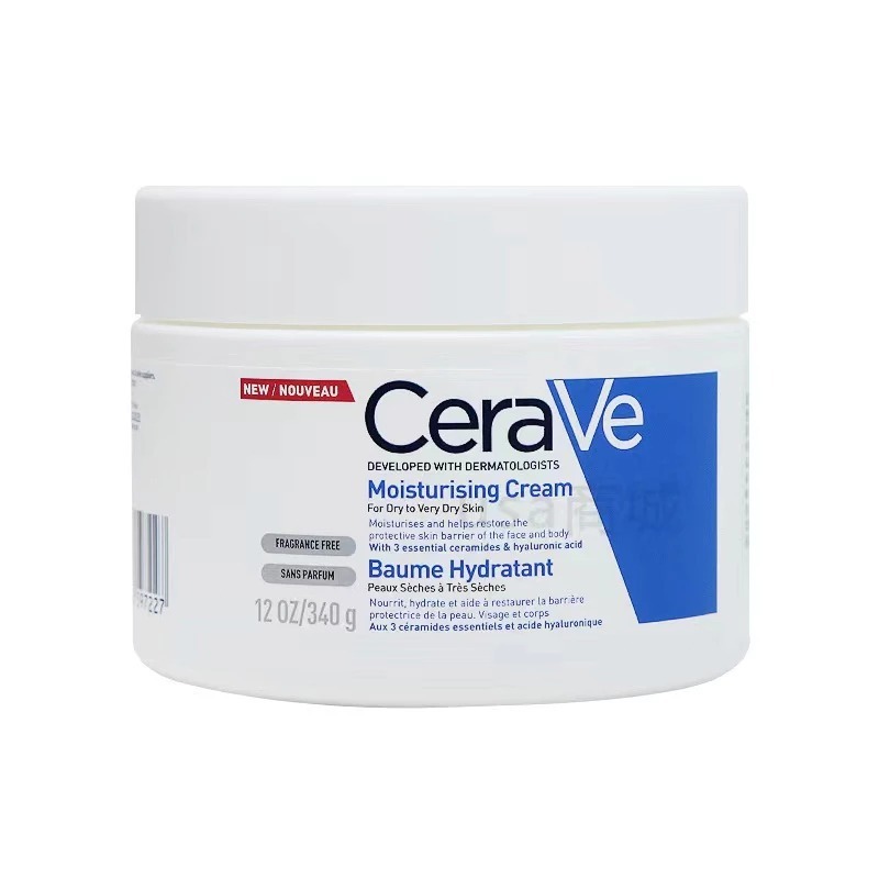 CERAVE Moisturising Cream 340g สำหรับผิวแห้ง 340กรัม(มอยเจอร์ไรเซอร์)