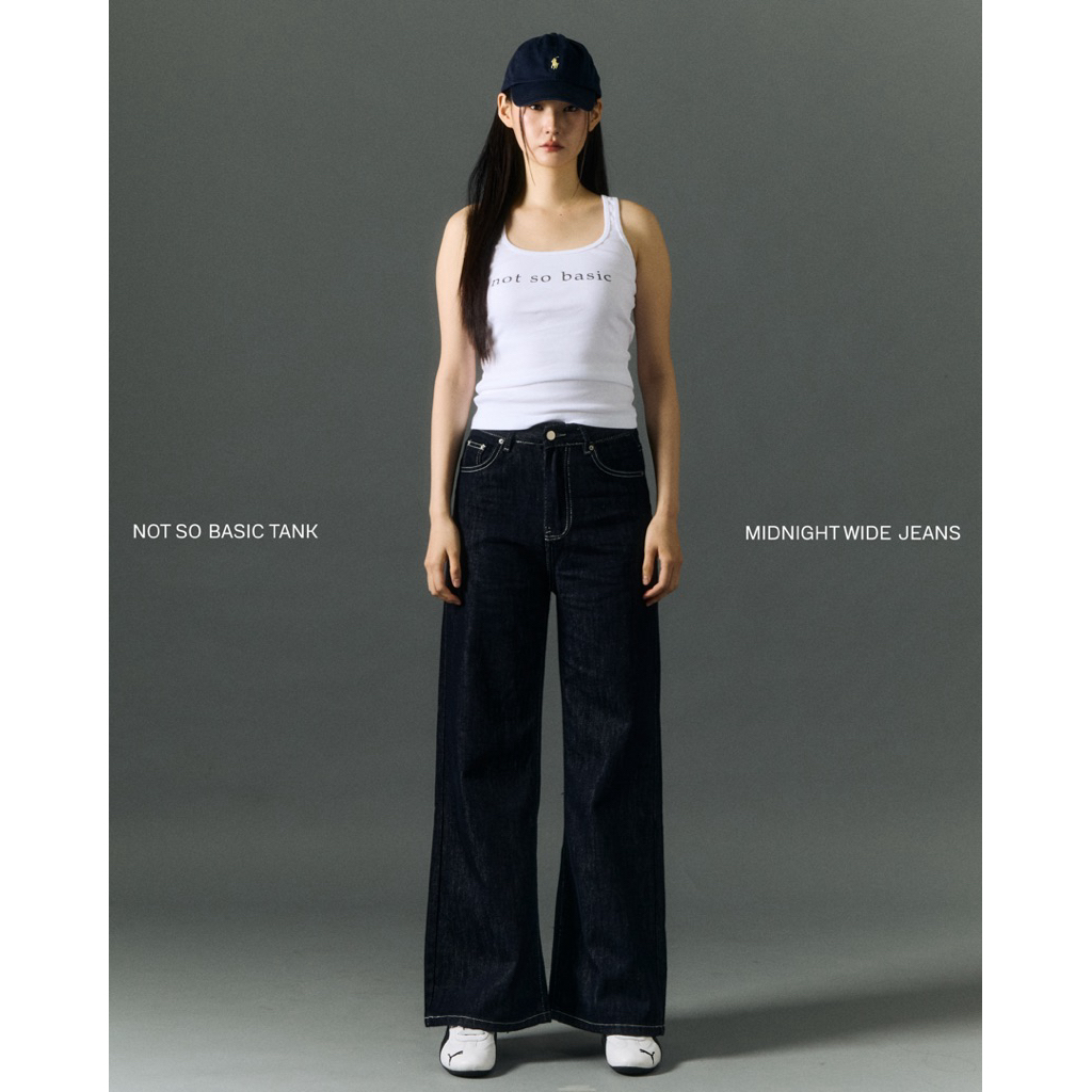 BAVE OFFICIAL - 𝑴𝒊𝒅𝒏𝒊𝒈𝒉𝒕 𝑾𝒊𝒅𝒆 𝑱𝒆𝒂𝒏𝒔 กางเกงยีนส์ BJ0598
