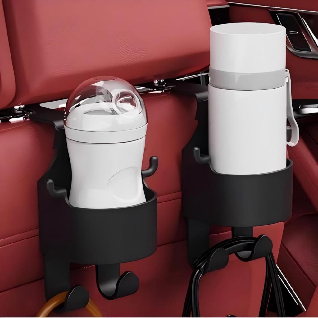 ที่วางแก้วน้ำ แขวนบนรถยนต์ แขวงอเนกประสงค์ ติดพนักพิง มีตะขอแขวน - รูปที่ 3