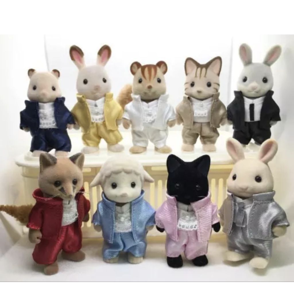 ชุดตุ๊กตา Handmade Sylvanian Doll Clothes ซิลวาเนียน ชุดเจ้าบ่าว ชุดแต่งงาน ชุดสูท เสื้อผ้าตุ๊กตา ชุดไซส์คุณพ่อ critters