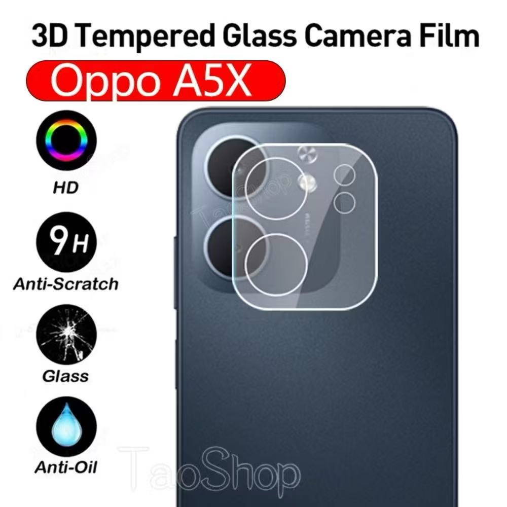 ฟิล์มกระจกกันรอย เลนส์กล้อง เต็มเลนส์ Oppo A5X A5Pro สำหรับ ออปโป้ A5X