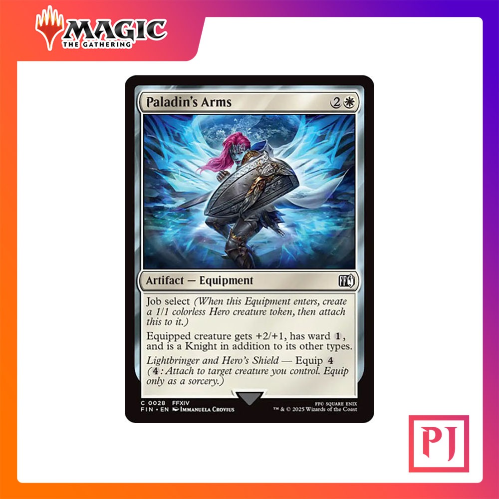 [MTG] Paladin's Arms [FIN] [WHITE] [COMMON] [NORMAL] [ENG] (การ์ดเมจิค / Magic the Gathering)