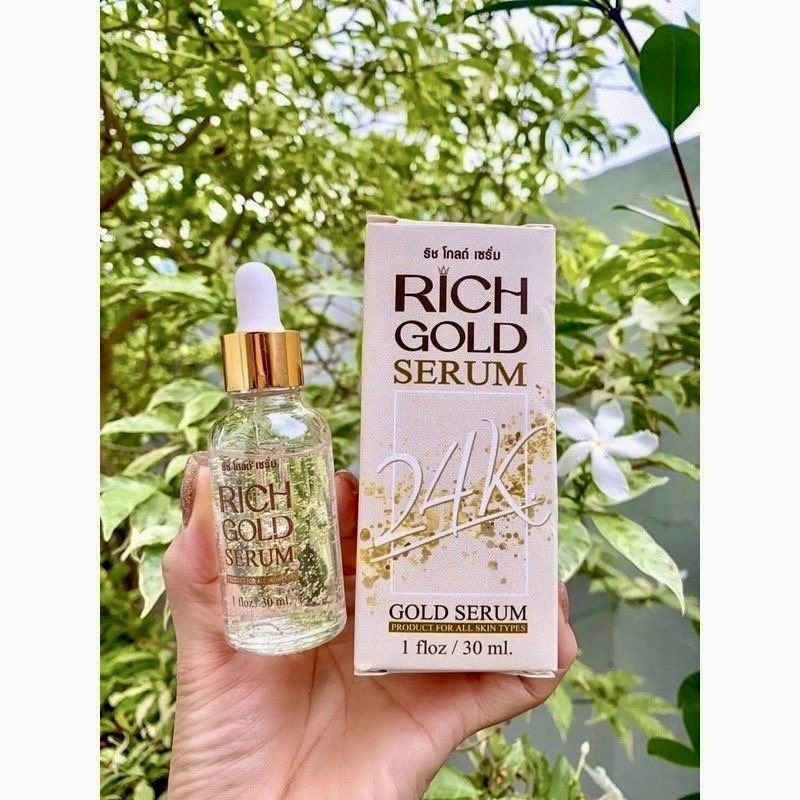 Rich gold serum เซรั่ม ริช โกลด์ ของแท้ พร้อมส่ง สิว ฝ้า กระ ริ้วรอย Anti aging wrinkle face care 30