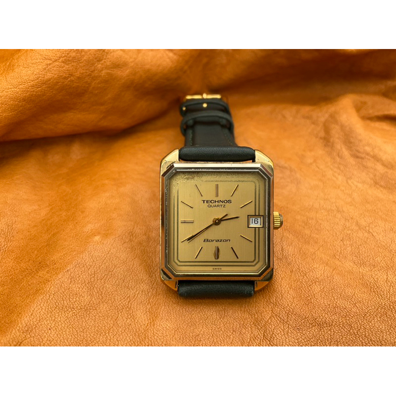 นาฬิกา TECHNOS Quartz Vintage Watch รุ่น Borazon ของแท้มือสองสภาพดีราคา 3900 บาท