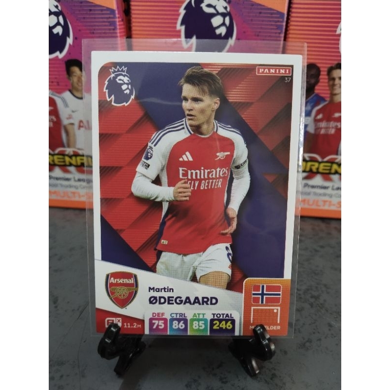 การ์ดฟุตบอล panini premier league 2024/2025 เบสการ์ด Arsenal