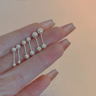 ต่างหูหมุดเงิน925 (1คู่) สวย เท่ น่ารัก ดูดี ไม่แพ้ ราคาดีมาก PO1. mellow