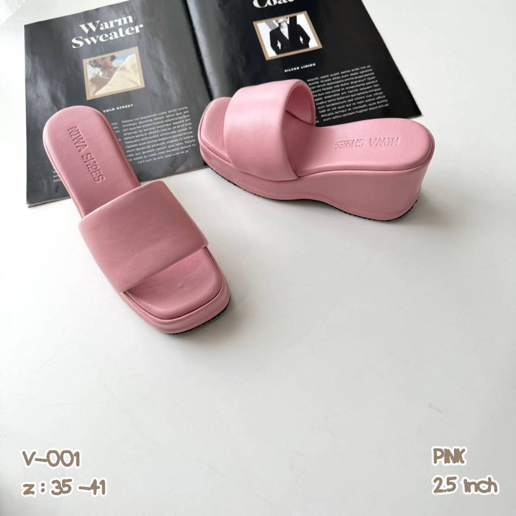 รองเท้าแฟชั่น new collection งานส้นตึก WOW มากกกก🥳 สวยแบบตะโกนนน  👠 V-001