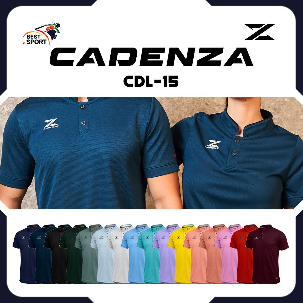 เสื้อโปโลคาเดนซ่า(คอจีน) CADENZA POLO รหัส CDL-15 ใส่ได้ทั้งชายและหญิง MANDARIN COLLAR ของแท้100%