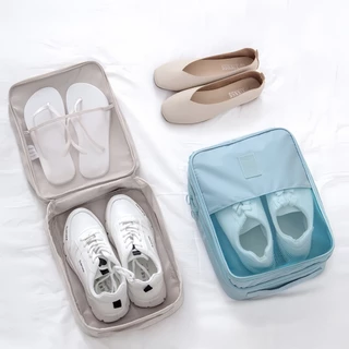 Hanaso กระเป๋าใส่รองเท้า shoe bag กระเป๋าจัดเก็บรองเท้า ใส่ได้ 3 คู่ กันน้ำ/ฝุ่น พกพาสะดวก สำหรับเดินทาง