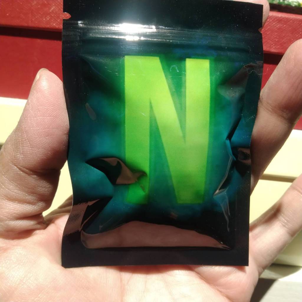 NLPPรดบวมสีส้มครีมเหลี้ยมตัดเดิม100เมล็ดมีปลายทาง