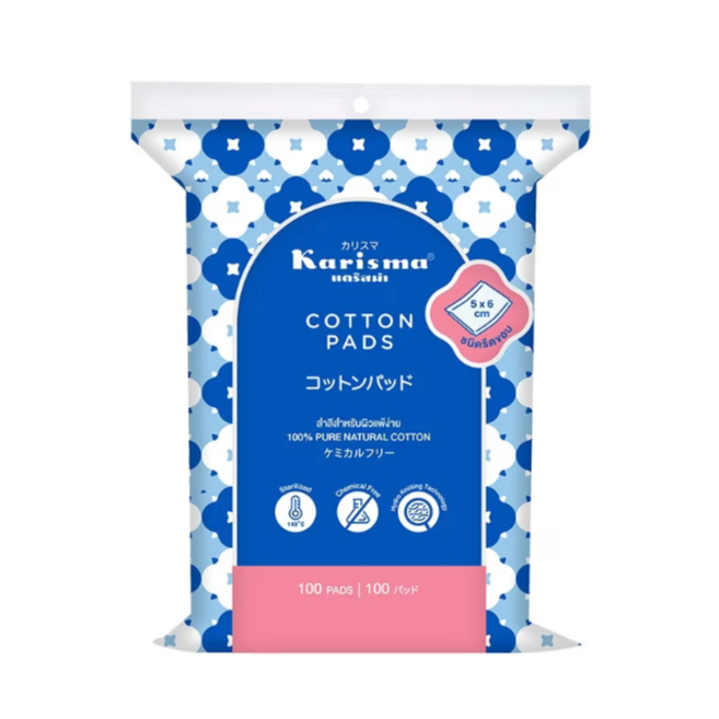 Katisma Cotton Pads สำลีแผ่นรีดขอบ 100 แผ่น