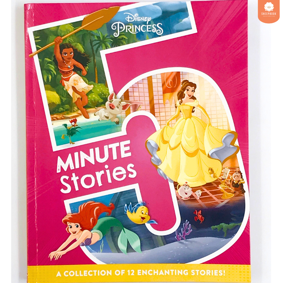 หนังสือปกแข็ง Disney Princess 5 Minute Stories รวม 12 เรื่อง H1F1