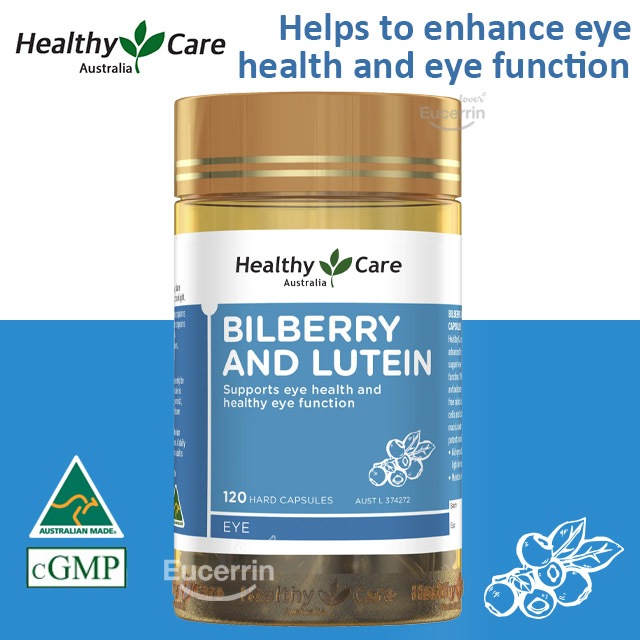 Healthy Care Bilberry & Lutein 120 Capsules สารสกัดจากบิลเบอร์รี่ บำรุงดวงตา