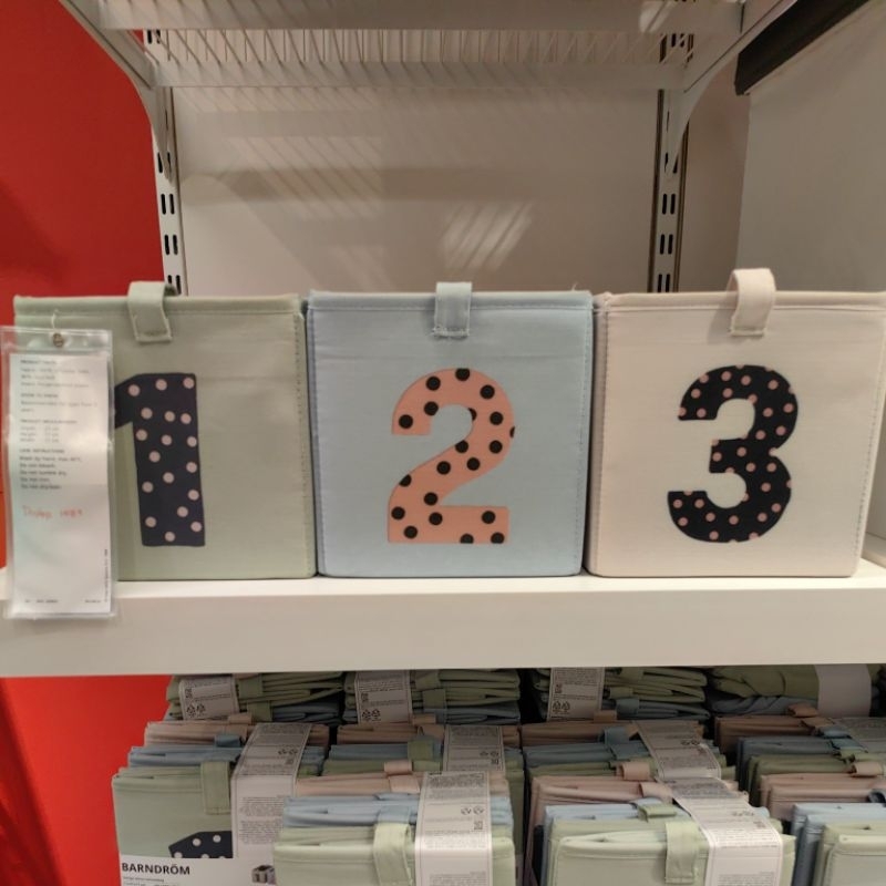 IKEA​ แท้​ค่ะ​  กล่องผ้า 2 ใบ​/ กล่องผ้า 3 ใบ DRÖMSLOTT/​ LEN / BARNDRÖM