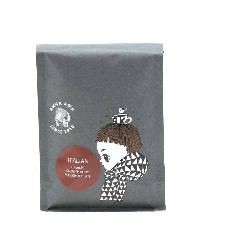 Akha Ama Coffee คั่วใหม่!! - ITALIAN ROAST 250g เมล็ดกาแฟคั่วบด อาข่า อาม่า (คั่วกลาง / Medium)