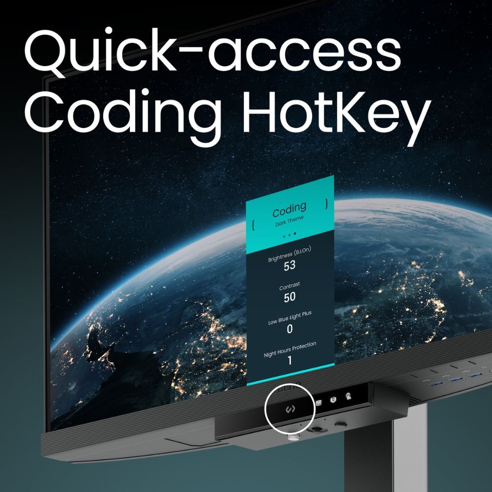 BenQ RD240Q IPS 24.1นิ้ว 2K WQXGA BenQ Programming Monitor (Ultimate Coding Experience)