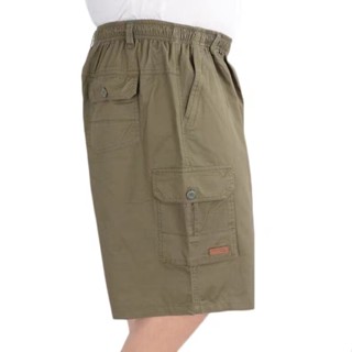 กางเกงขาสั้นคาร์โก้ผู้ชาย ห้าสีกระเป๋าซิป ผ้าฝ้ายทอลายทแยง ส…