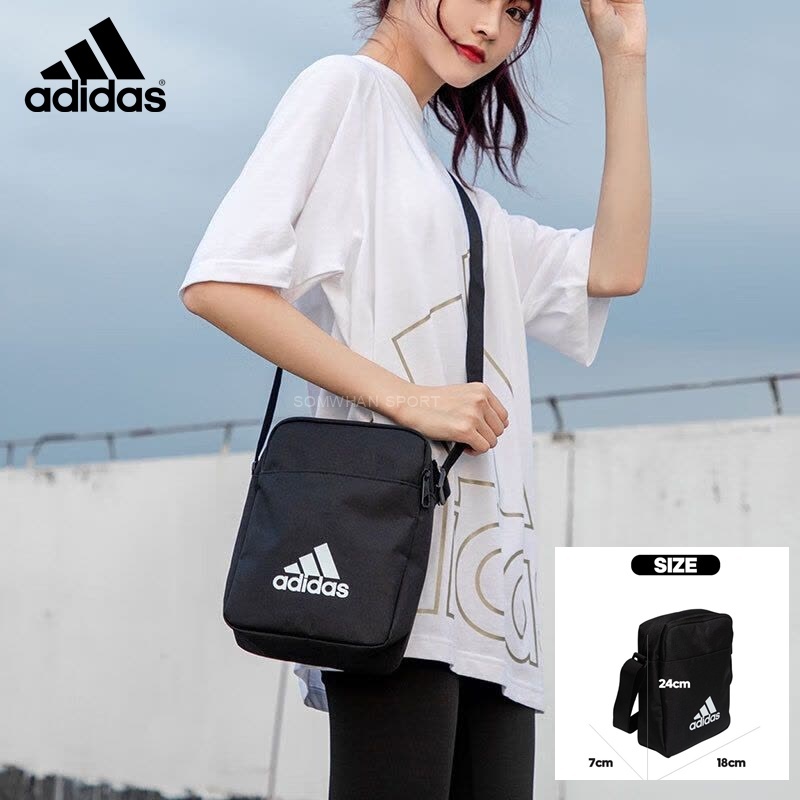 Adidas กระเป๋า สะพายข้าง Crossbody Bag CLASSIC ESSENTIAL ลิขสิทธิ์แท้ 100%