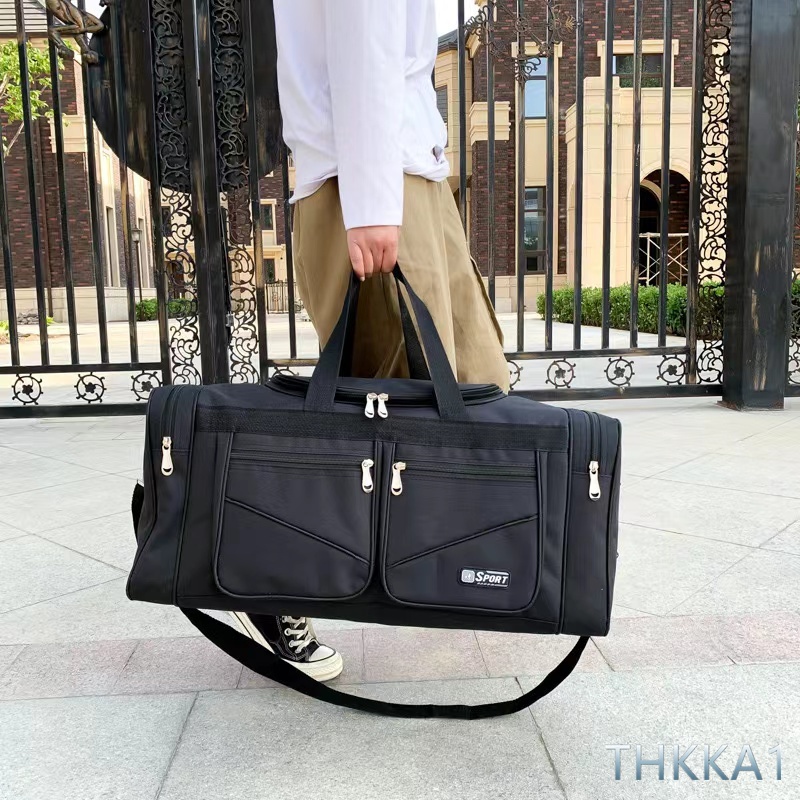 TKKA1-60L กระเป๋าเดินทางแบบพกพา พับเก็บได้ กระเป๋าเดินทางความจุขนาดใหญ่ ถุงเก็บเสื้อผ้า (169)