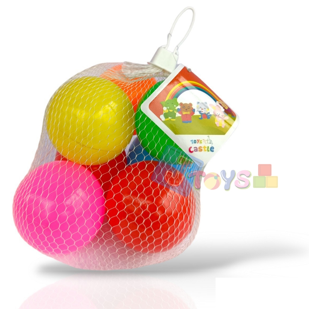 ลูกบอล 7 ลูก ลูกใหญ่ ขนาด 8 cm (คละสี)