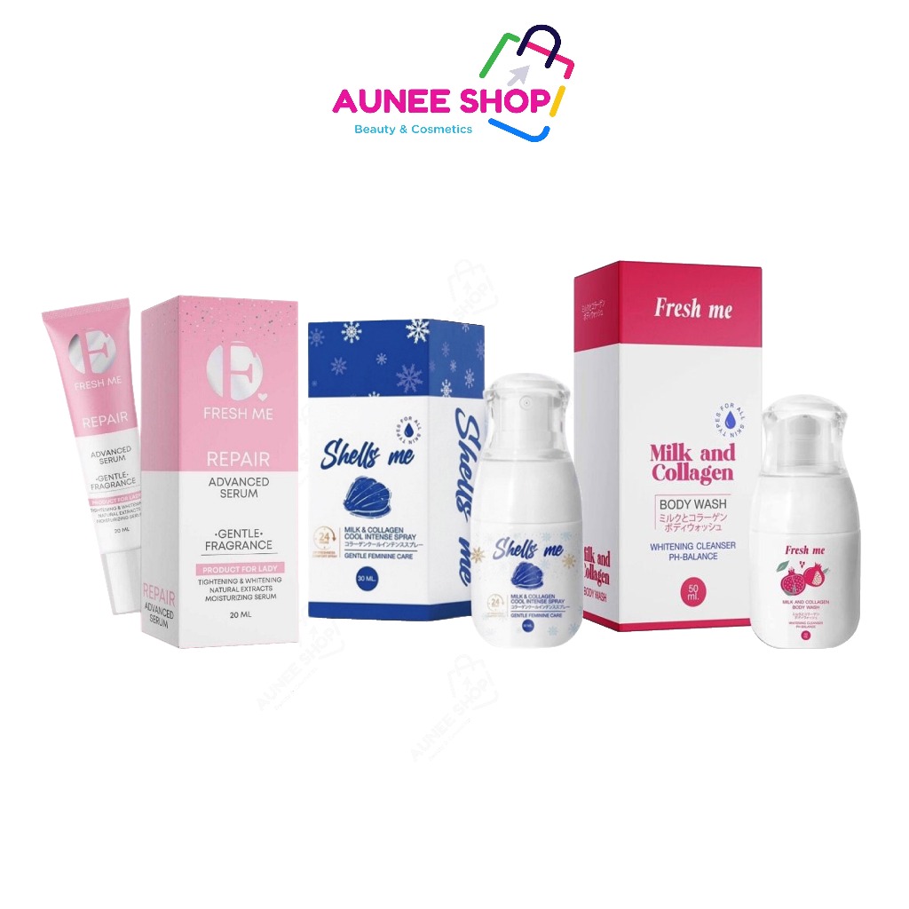 ส่งฟรี/มีไลฟ์ Aunee shop FRESH ME เฟรชมี ล้างจุดซ่อนเร้น ล้างหอยหอม 70ml. น้ำตบรีแพร์ เฟรชมี