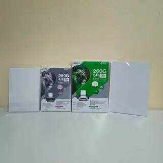 กระดาษโฟโต้ ผิวมันเงา กันน้ำ สำหรับ INKJET 5x7 นิ้ว (5R ) กระดาษปริ้นรูป GLOSSY PHOTO PAPER