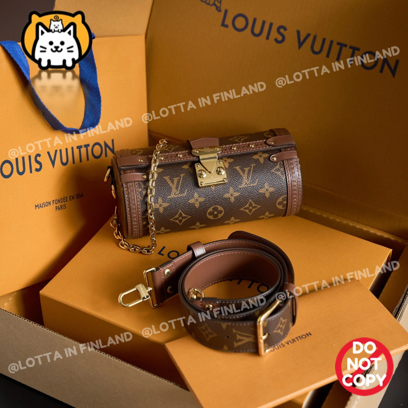 Louis Vuitton LV กระเป๋ารุ่น Papillon Trunk Shouder Bag Monogram แคนวาส