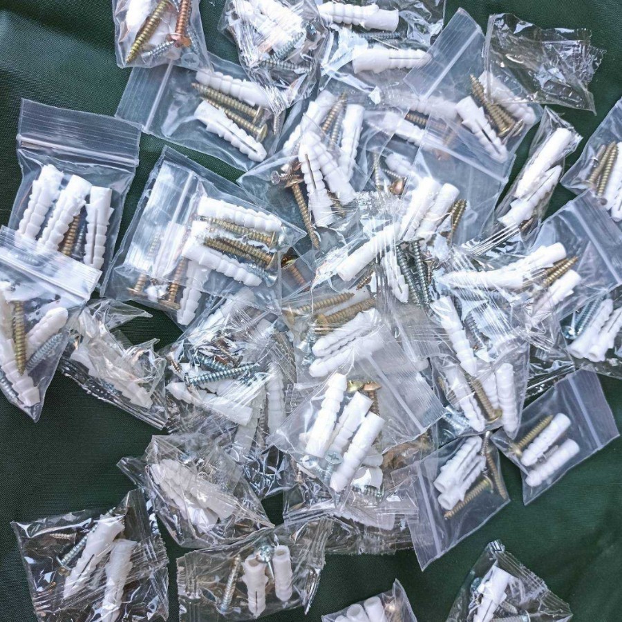 พุกพลาสติก+สกรูเกลียวปล่อย สกรู12แถมพุก12 เบอร์ 7ยาว1นิ้ว พุกPVC พุกพลาสติกพร้อมสกรูเกลียวปล่อย - รูปที่ 2