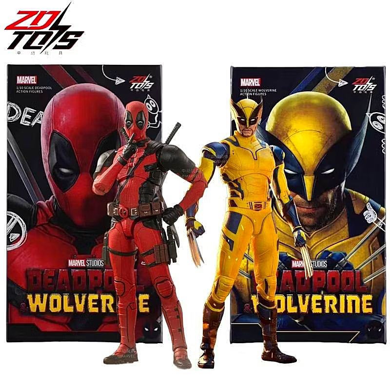 💥โมเดล Deadpool & Wolverine งานลิขสิทธิ์แท้ Zd Toys ขนาด 18 cm. พร้อมอุปกรณ์ ขยับเปลี่ยนท่าทางได้ งา