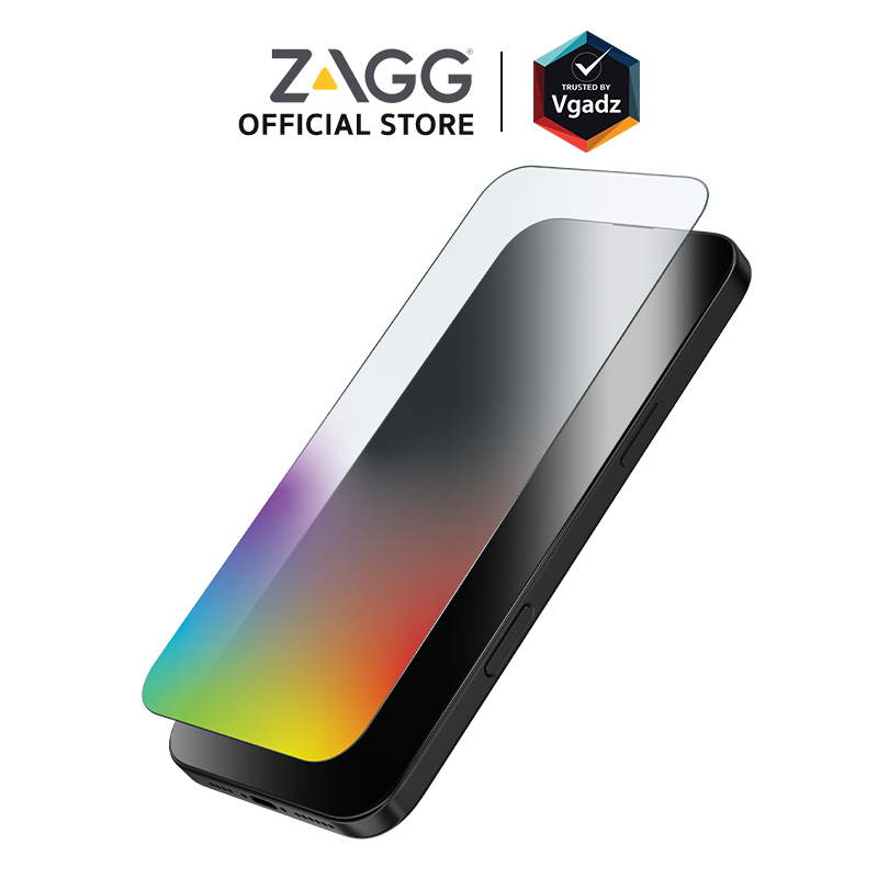Zagg ฟิล์มกระจกสำหรับ iPhone 16 Pro Max รุ่น Glass Elite Edge Visionguard