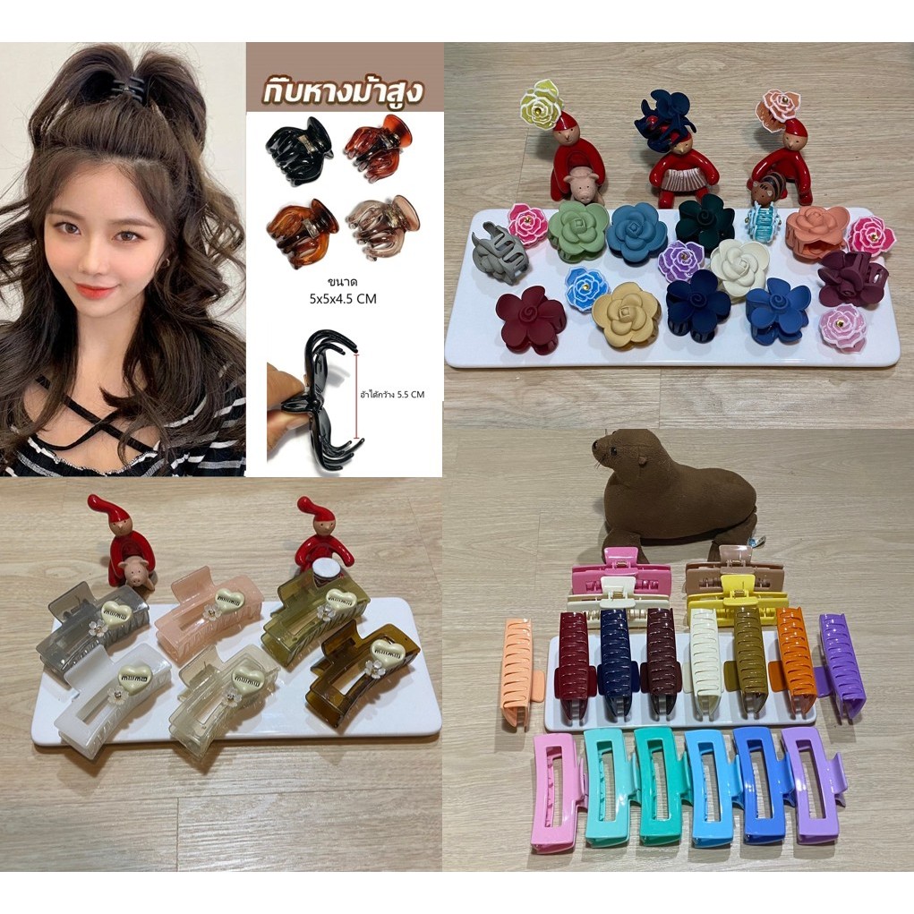 กิ๊บหนีบผม หลายแบบ หลายขนาด กิ๊บติดผม ยกโคน กิ๊บติดผมยกหางม้า ยกผมสูง Hair Clips