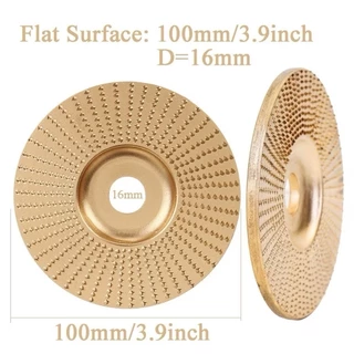 YP-342 ใบเจียร์ขัดไม้ ใบขัดไม้ 100mm โลหะทังสเตนคาร์ ใบเจียร์ไม้แบบแบน ใบเจียร์แกะสลัก บุ้งขัดไม้ เครื่องมือแกะสลักไม้แ