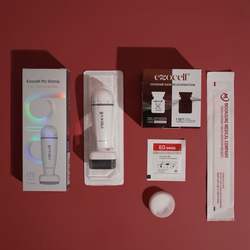 [M+tool+6880] ผิวกระจก รูขุมขน Exocell Skin Rejuvenation HA Set Exosome 10 พันล้านเซลล์ สเต็มเซลล์สด